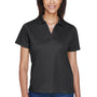 Harriton Womens Moisture Wicking Short Sleeve Polo Shirt - Black - Closeout