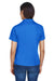 Harriton M354W Womens Moisture Wicking Short Sleeve Polo Shirt Royal Blue Back
