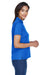 Harriton M354W Womens Moisture Wicking Short Sleeve Polo Shirt Royal Blue Side