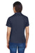 Harriton M354W Womens Moisture Wicking Short Sleeve Polo Shirt Navy Blue Back