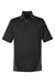 Harriton M386/M386T Mens Flash Performance Moisture Wicking Colorblock Short Sleeve Polo Shirt Black/Dark Charcoal Grey Flat Front