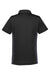 Harriton M386W Womens Flash Performance Moisture Wicking Colorblock Short Sleeve Polo Shirt Black/Dark Charcoal Grey Flat Back