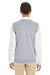 Harriton M415W Womens Pilbloc V-Neck Sweater Vest Heather Grey Back
