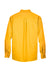 Harriton M500/M500T Wrinkle Resistant Long Sleeve Button Down Shirt w/ Pocket Sunray Yellow Flat Back