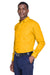 Harriton M500/M500T Wrinkle Resistant Long Sleeve Button Down Shirt w/ Pocket Sunray Yellow 3Q