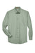 Harriton M500/M500T Wrinkle Resistant Long Sleeve Button Down Shirt w/ Pocket Dill Green Flat Front