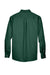 Harriton M500/M500T Wrinkle Resistant Long Sleeve Button Down Shirt w/ Pocket Hunter Green Flat Back