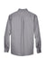 Harriton M500/M500T Wrinkle Resistant Long Sleeve Button Down Shirt w/ Pocket Dark Grey Flat Back