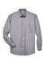 Harriton M500/M500T Wrinkle Resistant Long Sleeve Button Down Shirt w/ Pocket Dark Grey Flat Front