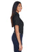 Harriton M500SW Womens Wrinkle Resistant Short Sleeve Button Down Shirt Black Side
