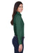 Harriton M500W Womens Wrinkle Resistant Long Sleeve Button Down Shirt Hunter Green Side