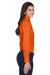 Harriton M500W Womens Wrinkle Resistant Long Sleeve Button Down Shirt Orange Side