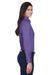 Harriton M500W Womens Wrinkle Resistant Long Sleeve Button Down Shirt Purple Side