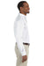 Harriton M510 Mens Essential Long Sleeve Button Down Shirt w/ Pocket White Side