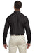 Harriton M510 Mens Essential Long Sleeve Button Down Shirt w/ Pocket Black Back