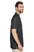 Harriton M560 Mens Barbados Wrinkle Resistant Short Sleeve Button Down Camp Shirt w/ Pocket Black Side