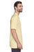 Harriton M570 Mens Bahama Wrinkle Resistant Short Sleeve Button Down Camp Shirt w/ Pocket Sand Brown Side