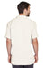 Harriton M570 Mens Bahama Wrinkle Resistant Short Sleeve Button Down Camp Shirt w/ Pocket Cream Back