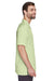 Harriton M570 Mens Bahama Wrinkle Resistant Short Sleeve Button Down Camp Shirt w/ Pocket Green Mist Side