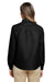 Harriton M580LW Womens Key West Performance Moisture Wicking Long Sleeve Button Down Shirt Black Back