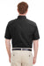 Harriton M582 Mens Foundation Stain Resistant Short Sleeve Button Down Shirt w/ Pocket Black Back