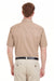 Harriton M582 Mens Foundation Stain Resistant Short Sleeve Button Down Shirt w/ Pocket Khaki Brown Back