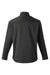 Harriton M585L Mens Advantage Long Sleeve Button Down Shirt w/ Double Pockets Black Flat Back