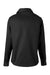 Harriton M585LW Womens Advantage Long Sleeve Button Down Shirt w/ Double Pockets Black Flat Back