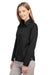 Harriton M585LW Womens Advantage Long Sleeve Button Down Shirt w/ Double Pockets Black 3Q