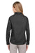 Harriton M585LW Womens Advantage Long Sleeve Button Down Shirt w/ Double Pockets Dark Charcoal Grey Back
