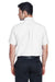 Harriton M600S Mens Oxford Wrinkle Resistant Short Sleeve Button Down Shirt w/ Pocket White Back