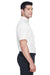Harriton M600S Mens Oxford Wrinkle Resistant Short Sleeve Button Down Shirt w/ Pocket White Side