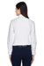 Harriton M600W Womens Oxford Wrinkle Resistant Long Sleeve Button Down Shirt White Back