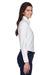Harriton M600W Womens Oxford Wrinkle Resistant Long Sleeve Button Down Shirt White Side