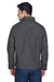 Harriton M705 Mens Auxiliary Water Resistant Canvas Full Zip Jacket Charcoal Grey Back
