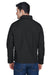 Harriton M705 Mens Auxiliary Water Resistant Canvas Full Zip Jacket Black Back