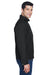Harriton M705 Mens Auxiliary Water Resistant Canvas Full Zip Jacket Black Side