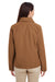 Harriton M705W Womens Auxiliary Water Resistant Canvas Full Zip Jacket Duck Brown Back