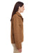 Harriton M705W Womens Auxiliary Water Resistant Canvas Full Zip Jacket Duck Brown Side