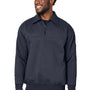 Harriton Mens Climabloc Water Resistant 1/4 Zip Sweatshirt - Dark Navy Blue
