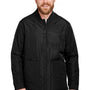 Harriton Mens Dockside Water Resistant Insulated Full Zip Jacket - Black - NEW