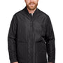 Harriton Mens Dockside Water Resistant Insulated Full Zip Jacket - Dark Charcoal Grey - NEW