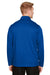Harriton M748 Mens Advantage Performance Moisture Wicking 1/4 Zip Sweatshirt Royal Blue Back