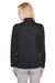 Harriton M748W Womens Advantage Performance Moisture Wicking 1/4 Zip Sweatshirt Black Back