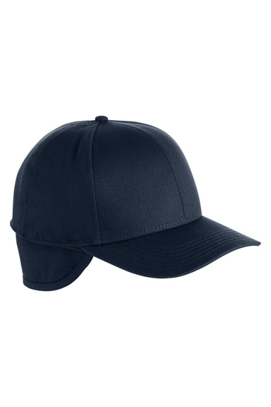 Harriton M802 Mens Climabloc Ear Flap Hat Dark Charcoal Grey Front
