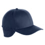 Harriton Mens Climabloc Ear Flap Stretch Fit Water Resistant Hat - Dark Navy Blue - NEW