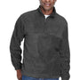 Harriton Mens Pill Resistant Fleece 1/4 Zip Sweatshirt - Charcoal Grey