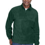 Harriton Mens Pill Resistant Fleece 1/4 Zip Sweatshirt - Hunter Green