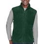 Harriton Mens Pill Resistant Fleece Full Zip Vest - Hunter Green