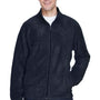 Harriton Mens Pill Resistant Fleece Full Zip Jacket - Navy Blue